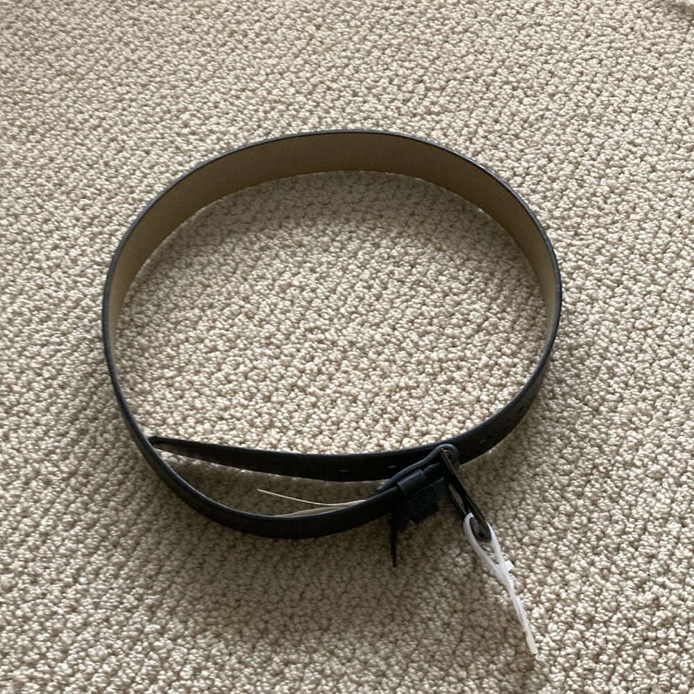 Women’s Faux Leather Black Belt Size Small NWT Fits Women’s sizes 2 - 6